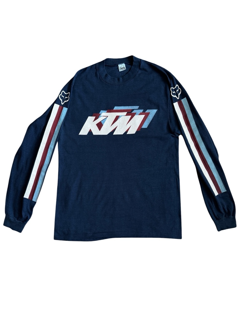 Vintage 90s KTM & Fox Racing Long Sleeve Motocross Single Stitch / Made In USA